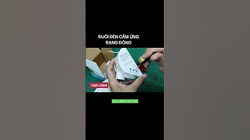 1 phút 👉Quá dễ sử dụng đuôi đèn cảm ứng chuyển động Rạng Đông #thietbidienthanhtam