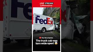 🚨 WRAPPED AROUND A ROCK: DISTRACTED DRIVING BLAMED FOR SPECTACULAR FEDEX TRUCK CRASH NEAR SICAMOUS 🚨