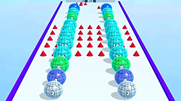 Ball Merge 2048 - 3D Ball Run ! All Levels Gameplay (1111-1112) android, ios