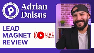 Lead magnet review with Adrian Dalsus (Digital marketing expert)