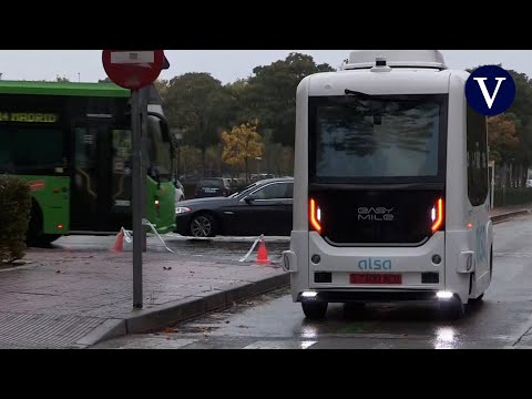 El primer autobús público sin conductor de España ya circula en Madrid