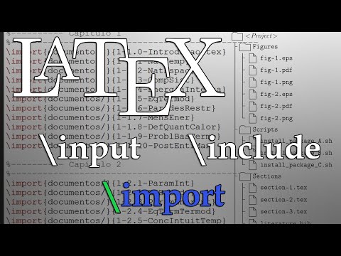 Organização de textos extensos com import | LaTeX | Diagramação