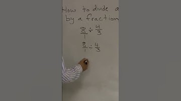 Divide a whole number by a fraction