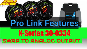HP Tuners MPVI2 Pro Link analog inputs AEM X-series 30-0334 Wideband 30-0300