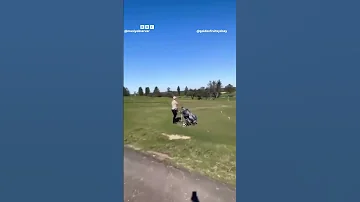 Ndege Yaanguka Kwenye Uwanja Wa Gofu 