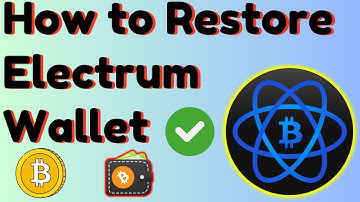 How to Restore Electrum Wallet | Restore Electrum Bitcoin Wallet