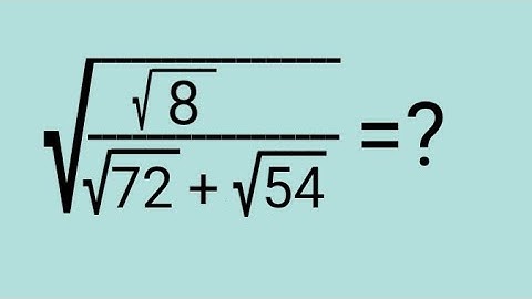 An Interesting Math Olympiad Radical Simplification l Russian l Can you simplify this? l Math