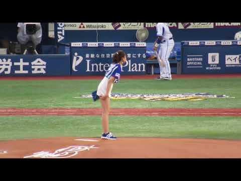 2019/8/27 横浜スタジアム 始球式 片瀬那奈