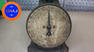 Vintage Kitchen Scale Restoration - a rusty mess!