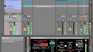 Modular Ring Delay Demo 1: Ring Modulating Itself