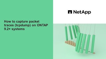 How to capture packet traces tcpdump on ONTAP 9 2 + systems