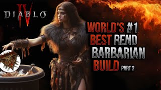 Part 2❗51 MIL Bleed🩸#1 BEST Rend BARBARIAN build 💪 in Season 3 🔥 Gameplay & FULL Charge Variation