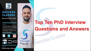 Top Ten PhD Interview Questions and Answers (In Hindi) | Gaurav Soin