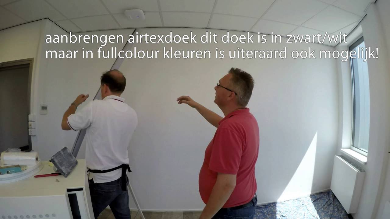 Airtex behang plakken youtube Hoe moet ik behangen