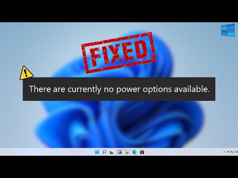 How to Fix 'There are Currently No Power Options Available' (2023 NEW)