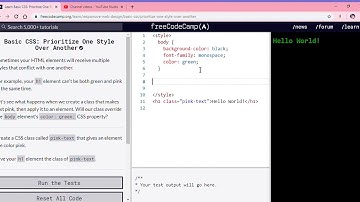 Learn Basic CSS  Prioritize One Style Over Another   freeCodeCamp org   Google Chrome 2019 12 12 15