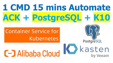ACK Automation - 1 CMD in 15 mins to build ACK+Postgresql+K10 by Yongkang | Kubernetes Automation