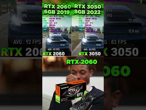 RTX 2060 6GB 2019 VS RTX 3050 8GB 2022 #pc #pcgaming #pcgamer #memestagram