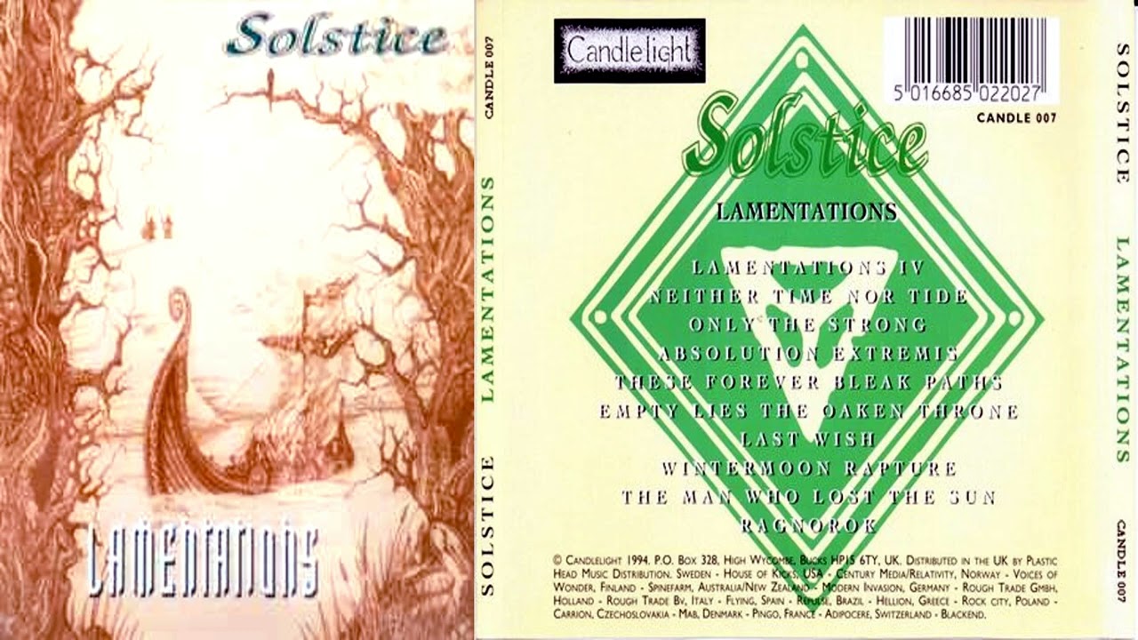 Solstice | UK | 1994 | Lamentations | Full Album | Epic Doom Metal