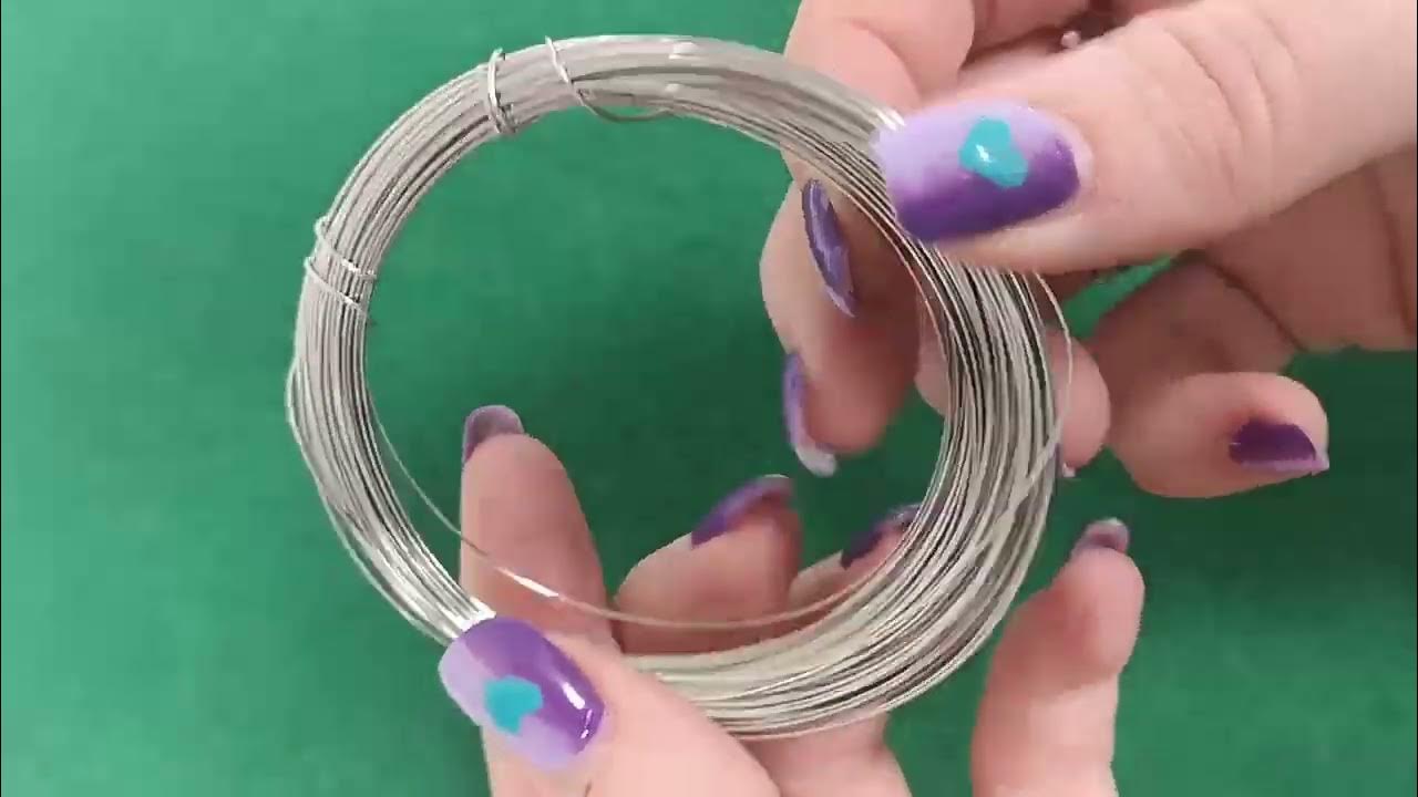 Stainless Steel Craft Wire Silver Unplated 15m Coil 0.5mm Thick X1400