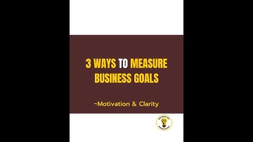 Best 3 ways to measure business goals | Motivation video | #shorts