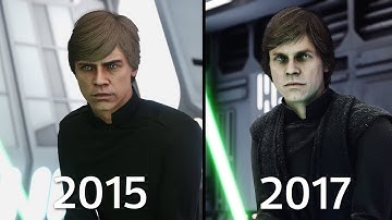 Luke Skywalker Battlefront 1 (2015) vs Battlefront II (2017) Graphics Comparison