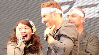 飯田圭織「旦那さんゴメン」ケラン・ラッツに大興奮　映画「エクスペンダブルズ3 ワールドミッション」イベント(3)