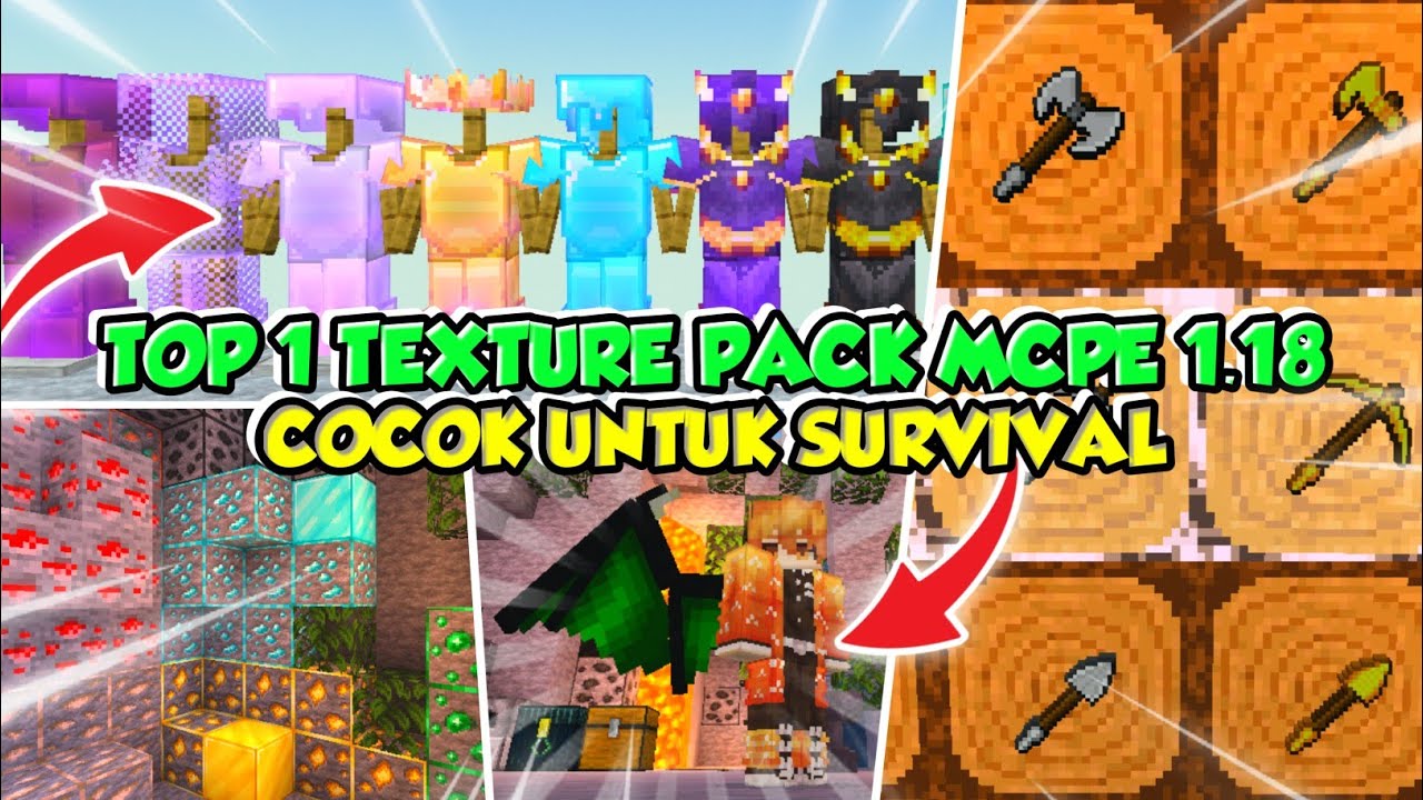 TOP 1 TEXTURE PACK MCPE 1.18 TERBARU RINGAN 32x32 - COCOK UNTUK ...
