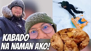 FIRST TIME COOKING ADOBO FOR MY NORWEGIAN IN-LAWS + PLAYTIME SA SNOW KAHIT KINAKABAHAN!