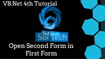 Visual Basic .NET Tutorial 4 - Open Second Form in First Form in Visual Basic
