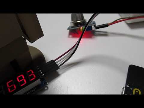 micro:bit（マイクロビット）でガスセンサ「MQ-135」を動かしてみた