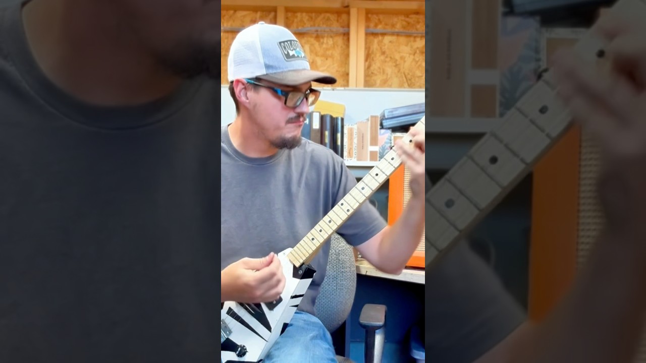 Custom Built FLYING V 3 String Cigar Box Guitar 🎸 