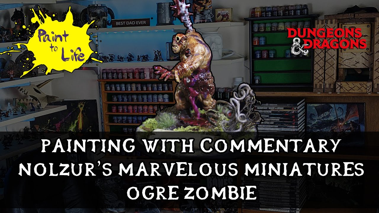 D&D Nolzur's Marvelous Miniatures: Ogre Zombie Paint Night Kit Tutorial 