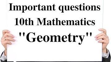 10th Maths:TN Board: Important questions: Chapter 4: Geometry: 2 & 5 marks: DD ACADEMY CHENNAI