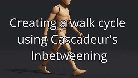 Animating a Walk Cycle in Cascadeur with Inbetweening | Normal + IPC Workflow and Troubleshooting