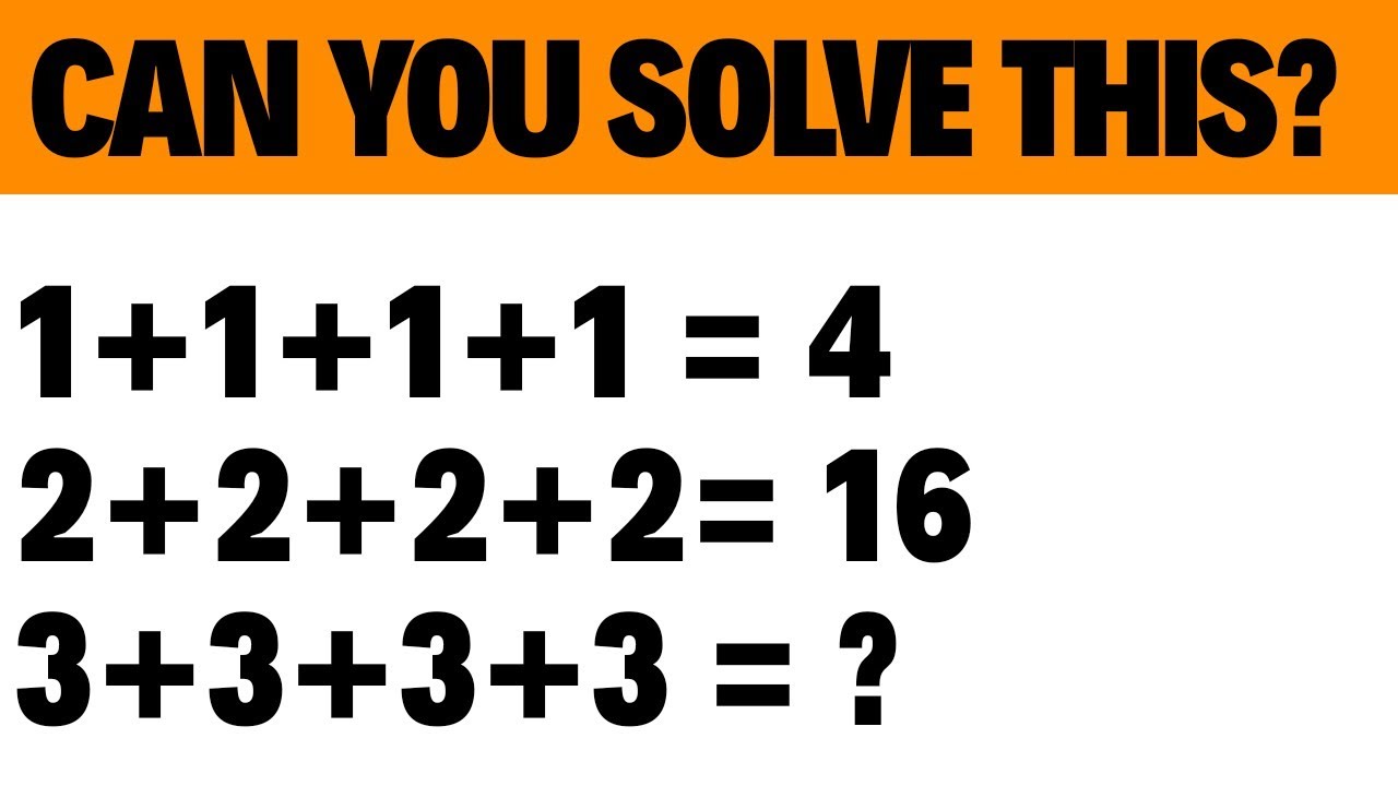 NEW 1 1 1 1 4 Riddle Answer Math Puzzle Solved YouTube