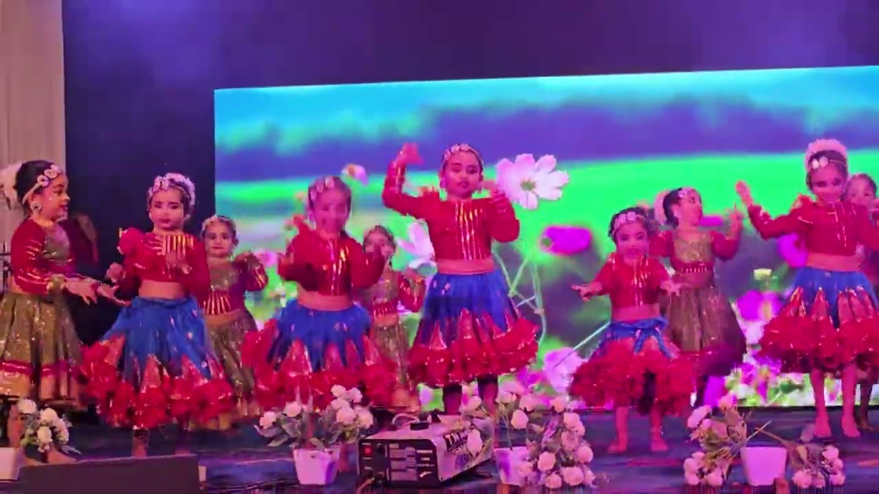 LKG Group Dance - Revision 2 |  Anuraga Madhuchashakam | Evergreen School Annual Day 2025-26