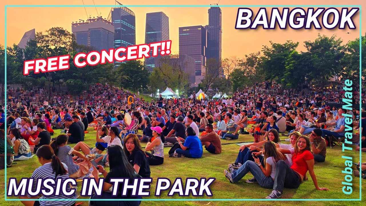 Central Forest Park Bangkok FREE Concert MED Music in the Park 🇹🇭 Thailand