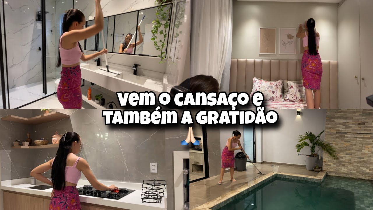 Minha casa é muito grande , e às vezes bate o arrependimento!  Nunca consigo deixar 100% organizada.