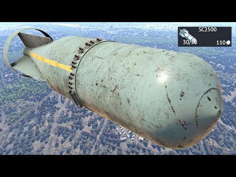GIGANTIC GERMAN BOMB IN WAR THUNDER (2500kg)