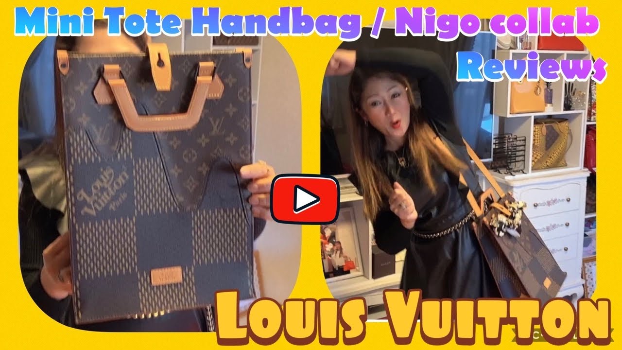 Louis Vuitton x Nigo Tote Damier Ebene Giant Mini Brown