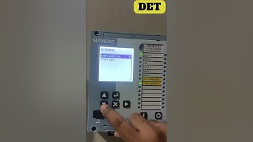 HOW TO TEST SIEMENS 7SR5 RELAY IN TEST MODE & How to Reset LED #7SR5 #siemens #siemensrelay #shorts