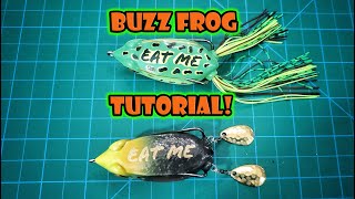 Homemade Teckel Honker Frog - Hollow Body Buzz Frog for Topwater Fishing (Googan Bait Filthy Frog)