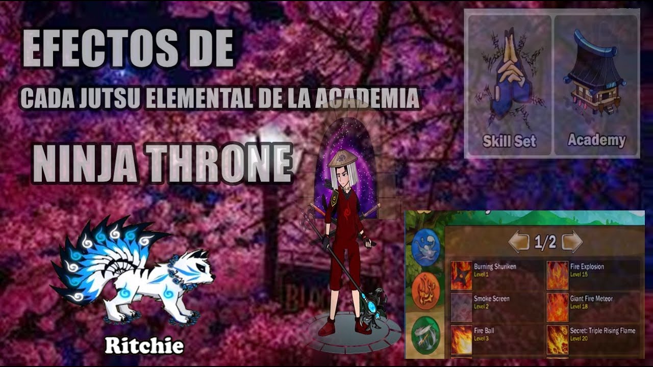 Jutsus De La Academia Efectos - Ninja Throne #01