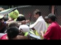 Rafael nadal meets wild fans at the us open