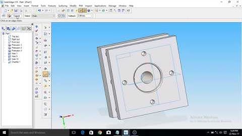 Design of Tool post in Solid Edge