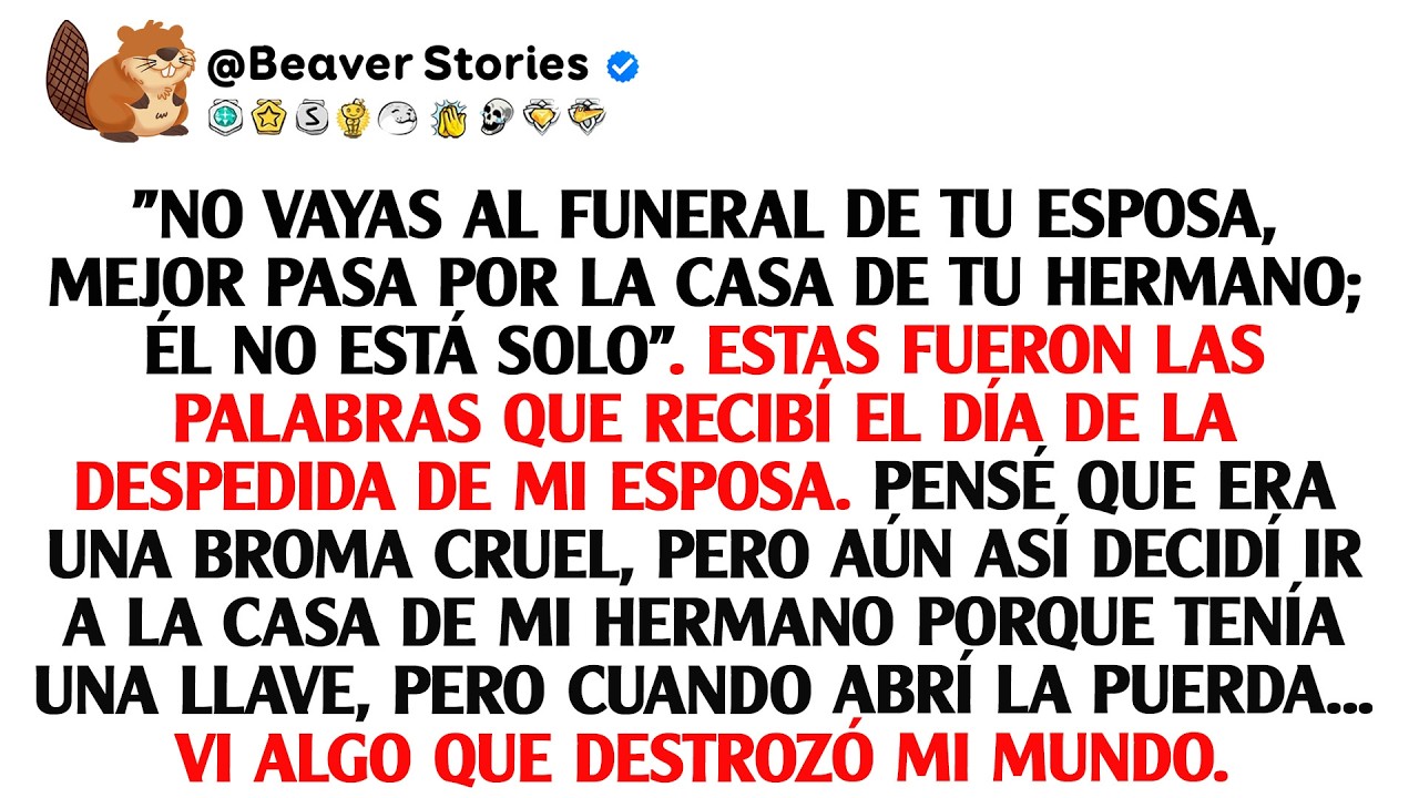 No vayas a la despedida de tu esposa, mejor revisa la casa de tu hermano. Recibí un mensaje ...