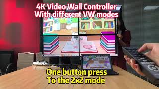 The most simple 4K Video Wall Controller for 2x2, 1x4, 1x3 and 1x2 screenshot 5