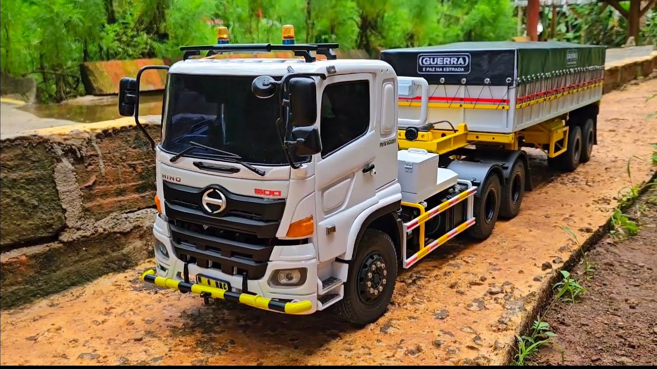 AKSI KE 88 ‼️ Edisi Spesial Nostalgia Rc Truk Trailer VS Tronton Angkut Pasir Ban Selip Kopel Patah 