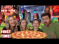 New zealand family try new york pizza for the first time